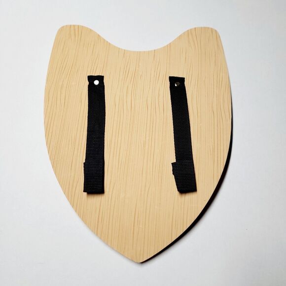 Medieval Times Wooden Knight Shield Red & Yellow Phoenix Bird Souvenir Kids LARP - Picture 3 of 5